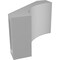 Ekena Millwork 4-in. W x 6-in. D x 6-in. H Westlake Architectural Grade PVC Knee Brace BRCP04X06X06WTL - alternate 2